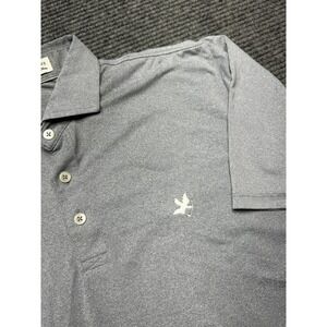 Holderness & Bourne Polo Shirt Mens Medium Gray Performance Golf Stretch
